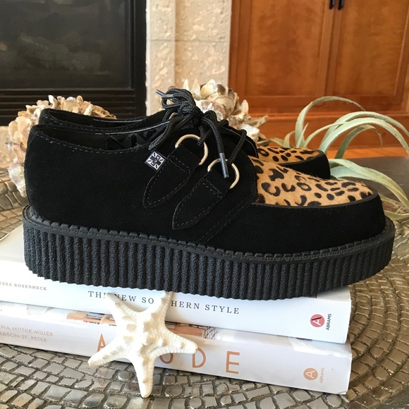 TUK  BLACK & LEOPARD VIVA LOW - Picture 2 of 16